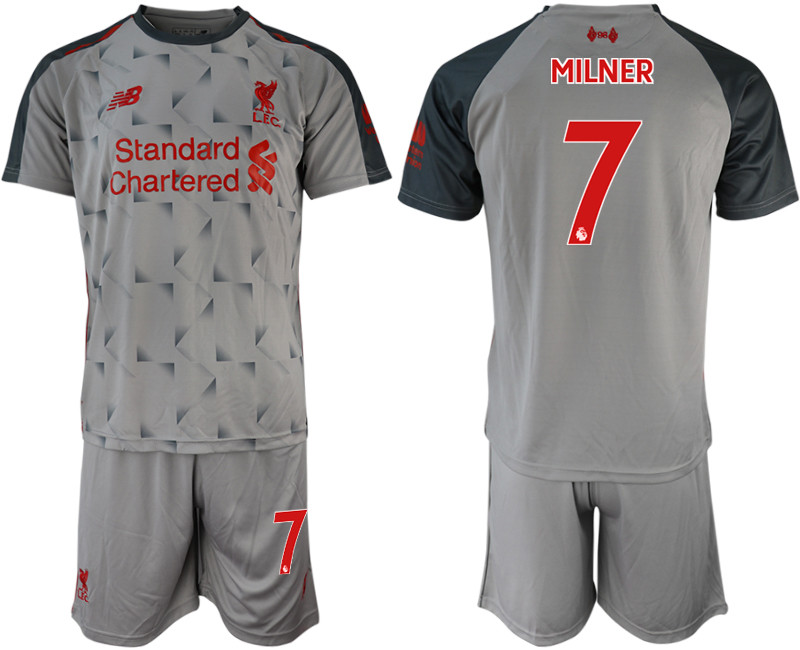 2018 19 Liverpool 7 MILNER Third Away Soccer Jersey