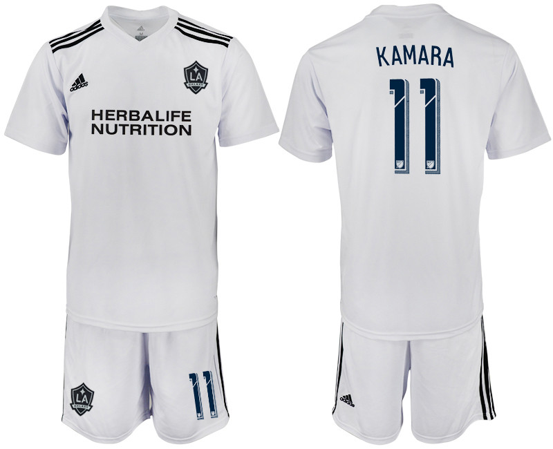 2018 19 Los Angeles Galaxy 11 KAMARA White Training Soccer Jersey