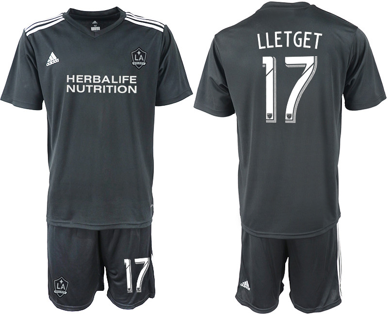 2018 19 Los Angeles Galaxy 17 LLETGET Black Training Soccer Jersey