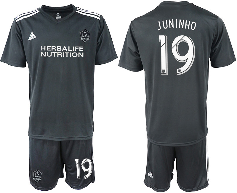 2018 19 Los Angeles Galaxy 19 JUNINHO Black Training Soccer Jersey