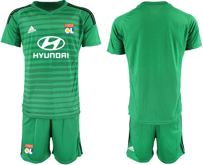 2018 19 Lyon Green Goalkeeper Soccer Jersey