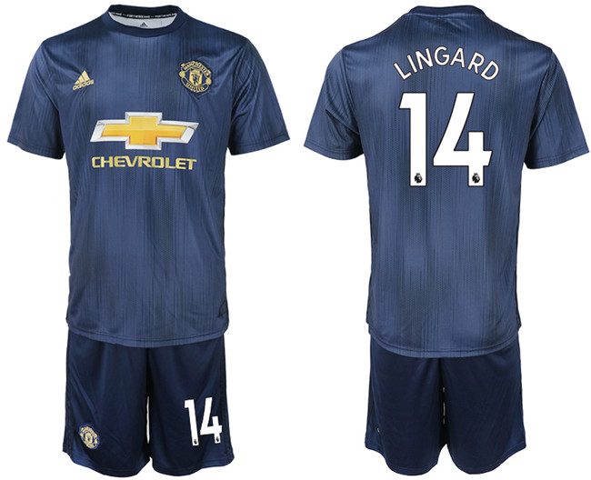 2018 19 Manchester United 14 LINGARD Third Away Soccer Jersey