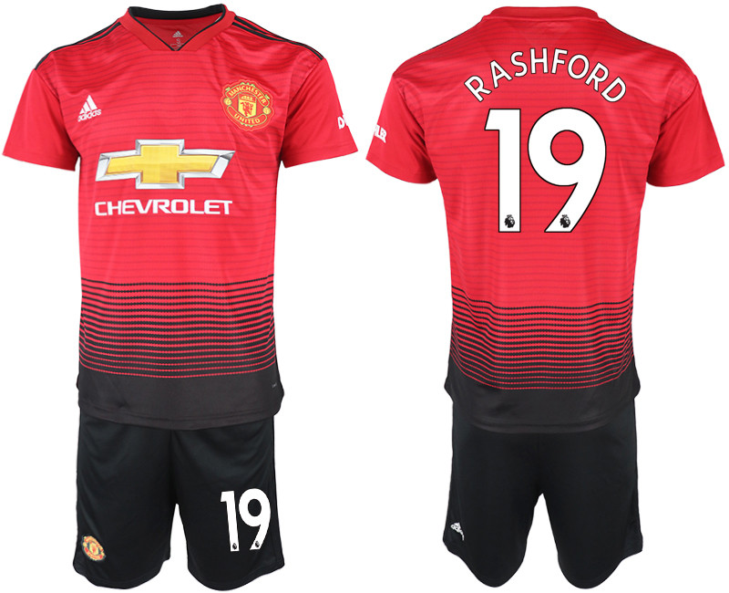 2018 19 Manchester United 19 RASHFORD Home Soccer Jersey