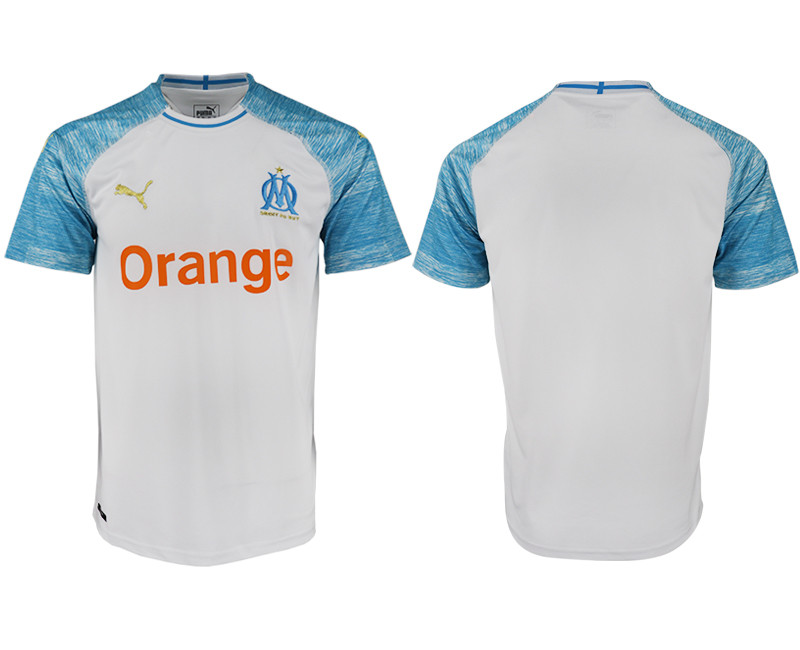 2018 19 Marseille Home Thailand Soccer Jersey