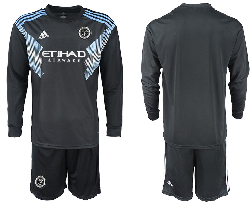 2018 19 New York City FC Away Long Sleeve Soccer Jersey