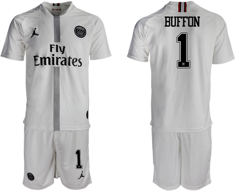 2018 19 Paris Saint Germain 1 BUFFON Away Jordan Goalkeeper Soccer Jersey