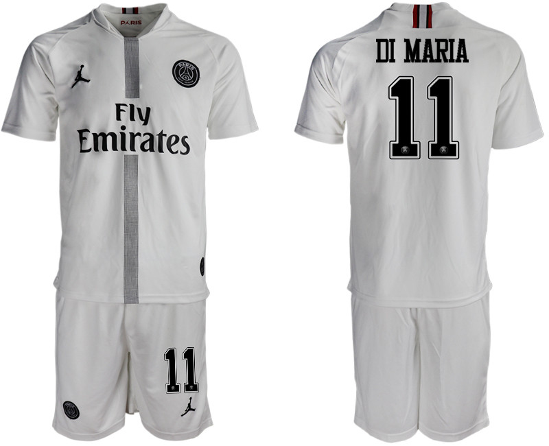 2018 19 Paris Saint Germain 11 DI MARIA Away Jordan Goalkeeper Soccer Jersey