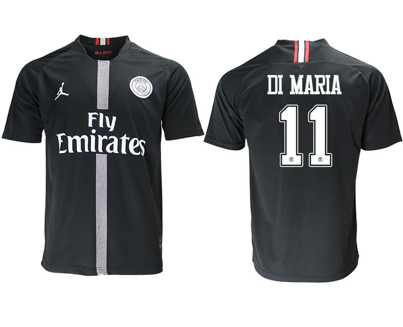 2018 19 Paris Saint Germain 11 DI MARIA Home Jordan Thailand Soccer Jersey