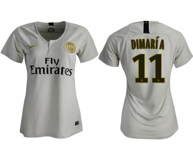 2018 19 Paris Saint Germain 11 DIMARIA Away Women Soccer Jersey