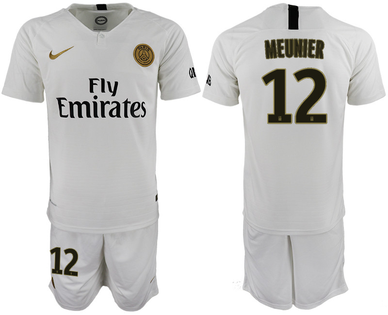 2018 19 Paris Saint Germain 12 MEUNIER Away Soccer Jersey