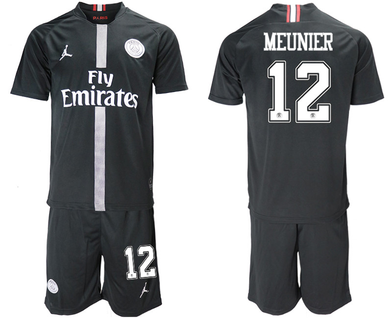 2018 19 Paris Saint Germain 12 MEUNIER Home Jordan Goalkeeper Soccer Jersey