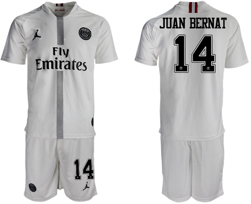 2018 19 Paris Saint Germain 14 JUAN BERNAT Away Jordan Goalkeeper Soccer Jersey