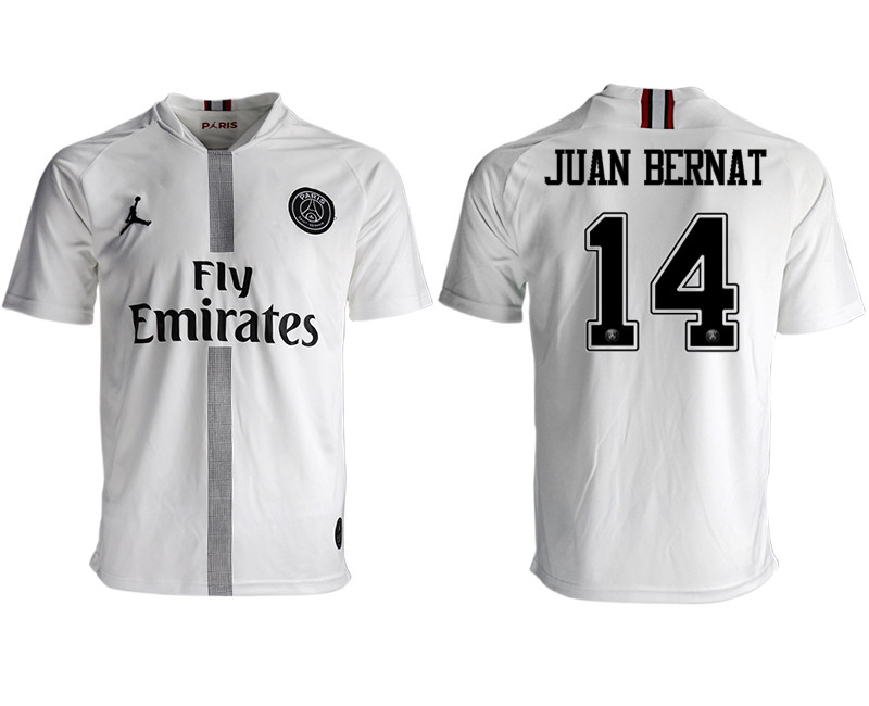 2018 19 Paris Saint Germain 14 JUAN BERNAT Away Thailand Soccer Jersey