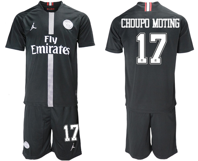 2018 19 Paris Saint Germain 17 CHOUPO MOTING Home Jordan Goalkeeper Soccer Jersey