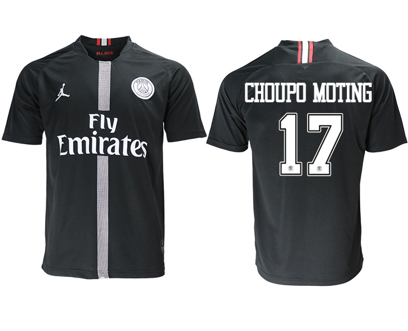 2018 19 Paris Saint Germain 17 CHOUPO MOTING Home Jordan Thailand Soccer Jersey