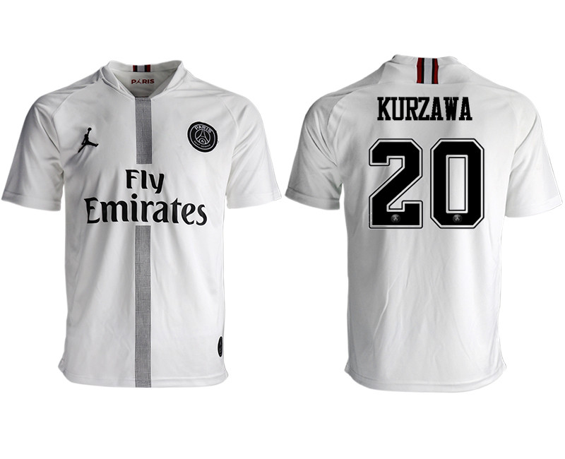 2018 19 Paris Saint Germain 20 KURZAWA Away Thailand Soccer Jersey