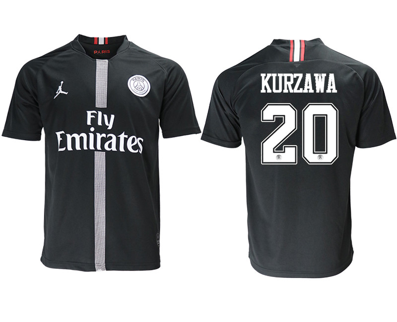 2018 19 Paris Saint Germain 20 KURZAWA Home Jordan Thailand Soccer Jersey