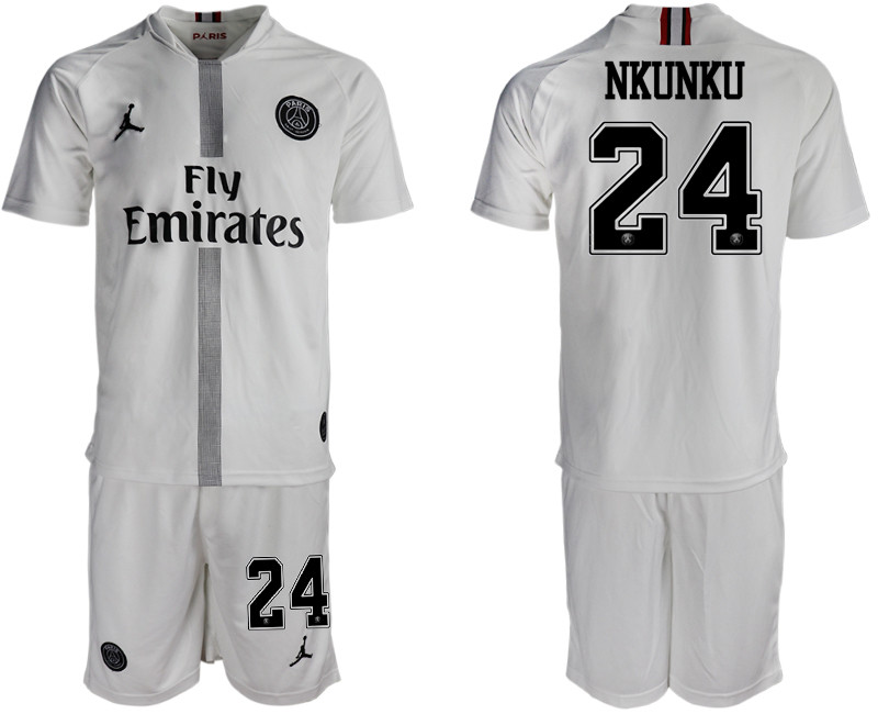 2018 19 Paris Saint Germain 24 NKUNKU Away Jordan Goalkeeper Soccer Jersey