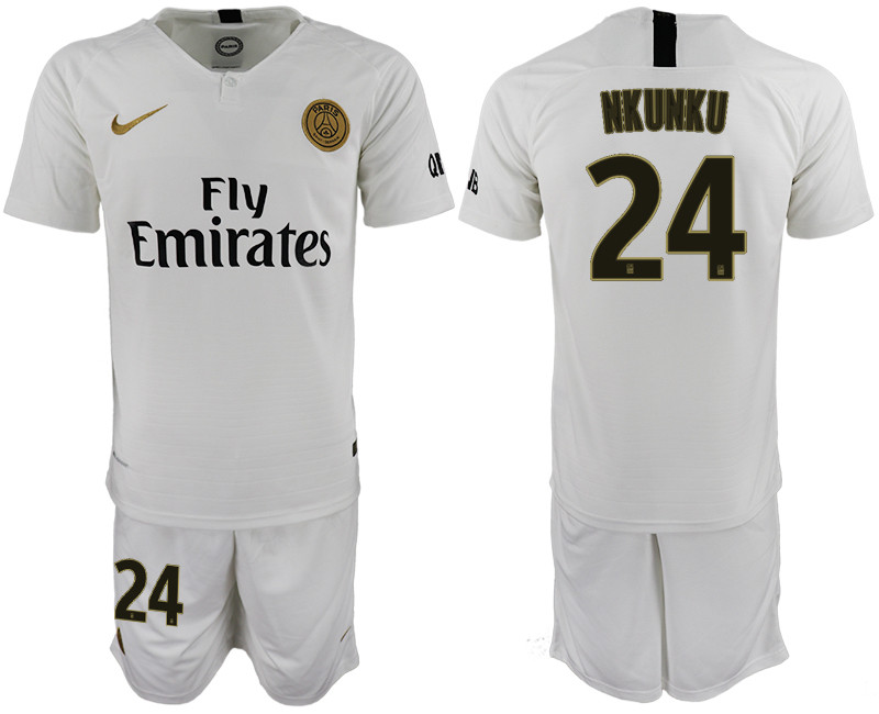 2018 19 Paris Saint Germain 24 NKUNKU Away Soccer Jersey