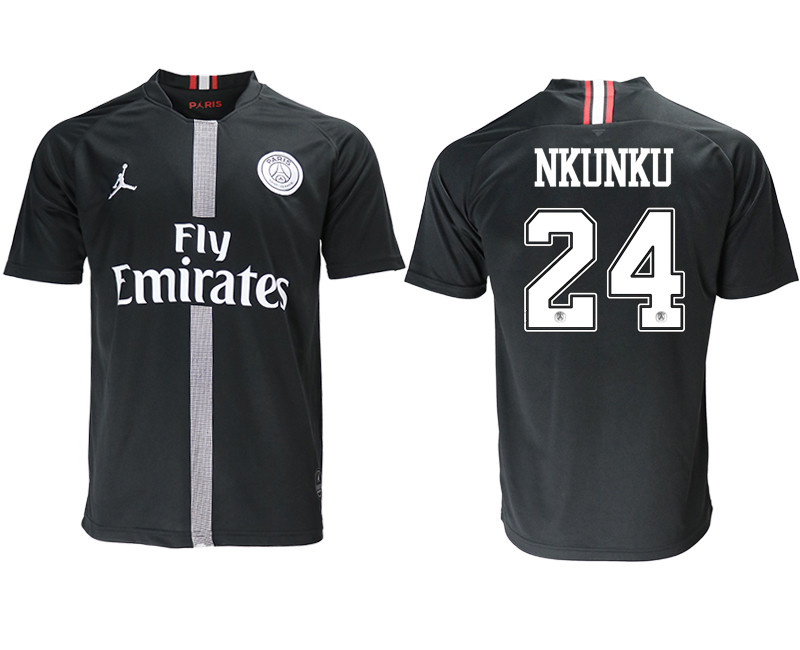 2018 19 Paris Saint Germain 24 NKUNKU Home Jordan Thailand Soccer Jersey