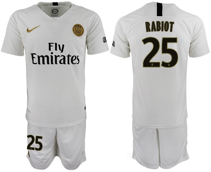 2018 19 Paris Saint Germain 25 RABIOT Away Soccer Jersey