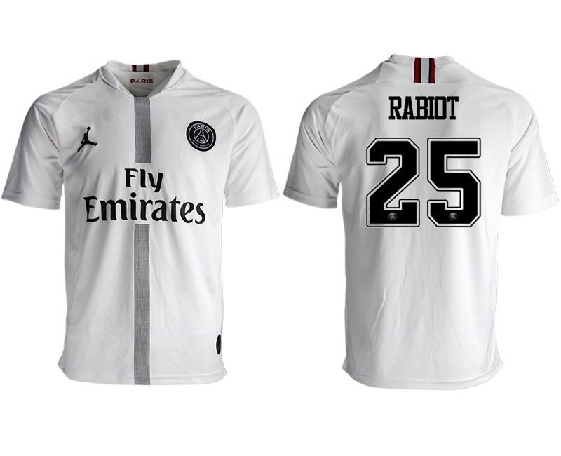 2018 19 Paris Saint Germain 25 RABIOT Away Thailand Soccer Jersey