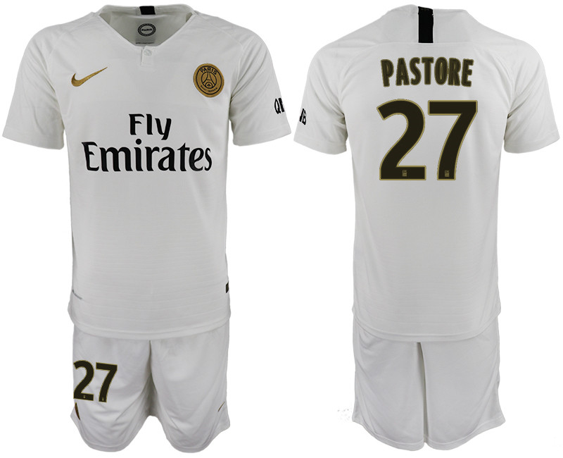 2018 19 Paris Saint Germain 27 PASTORE Away Soccer Jersey