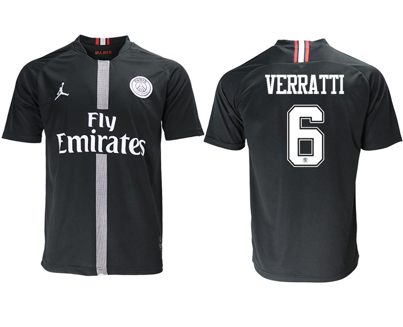 2018 19 Paris Saint Germain 6 VERRATTI Home Jordan Thailand Soccer Jersey