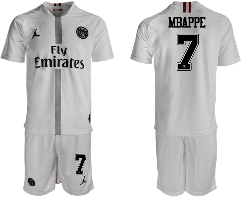 2018 19 Paris Saint Germain 7 MBAPPE Away Jordan Goalkeeper Soccer Jersey