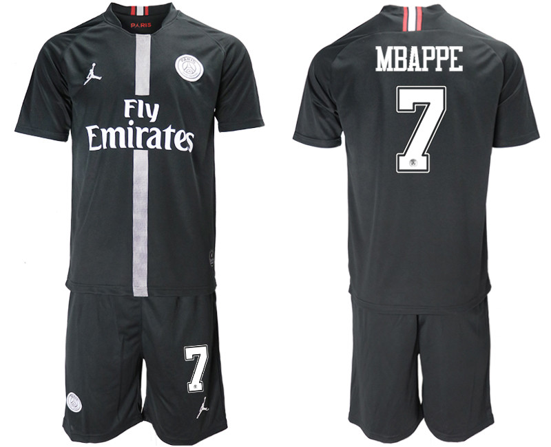 2018 19 Paris Saint Germain 7 MBAPPE Home Jordan Goalkeeper Soccer Jersey