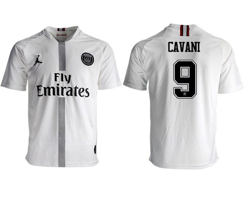 2018 19 Paris Saint Germain 9 CAVANI Away Thailand Soccer Jersey