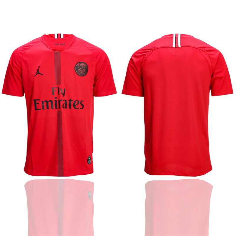 2018 19 Paris Saint Germain Jordan Champions League Red Thailand Soccer Jersey