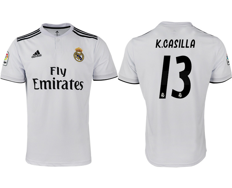 2018 19 Real Madrid 13 K.CASILLA Home Thailand Soccer Jersey