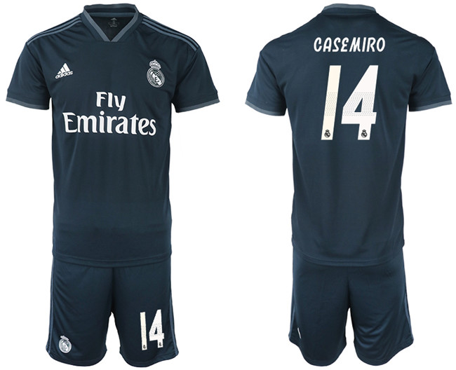 2018 19 Real Madrid 14 CASEMIRO Away Soccer Jersey