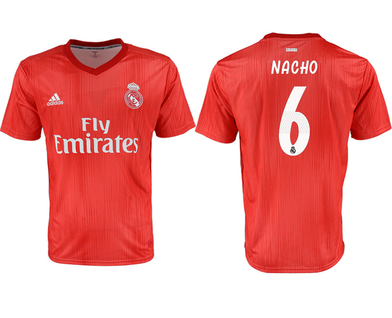 2018 19 Real Madrid 6 NACHO Third Away Thailand Soccer Jersey