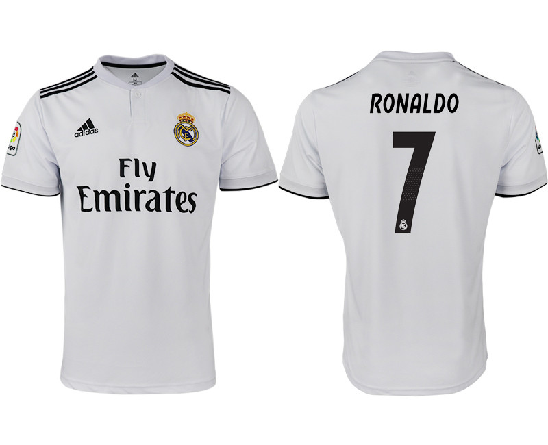 2018 19 Real Madrid 7 RONALDO Home Thailand Soccer Jersey