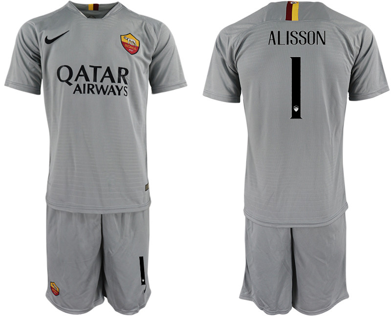 2018 19 Roma 1 ALISSON Away Soccer Jersey