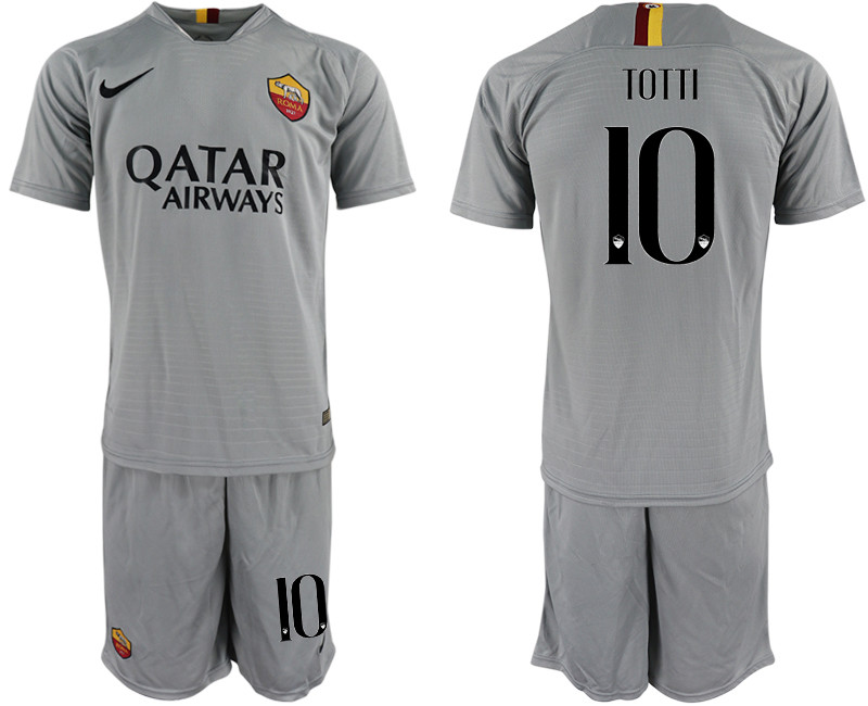 2018 19 Roma 10 TOTTI Away Soccer Jersey