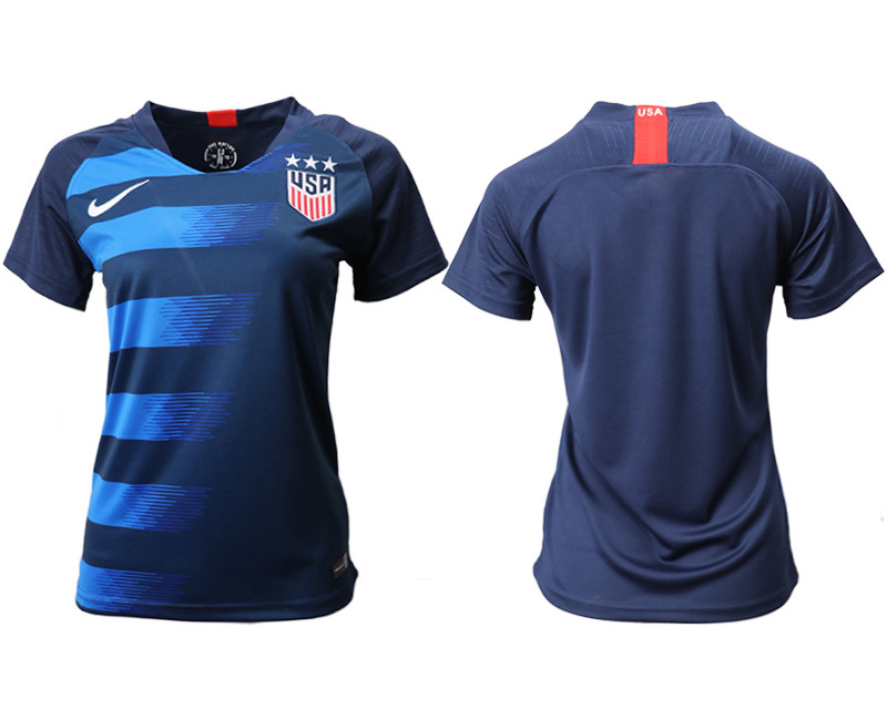 2018 19 USA Away Women Soccer Jersey