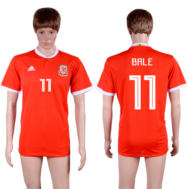 2018 19 Wales 11 BALE Home Thailand Soccer Jersey