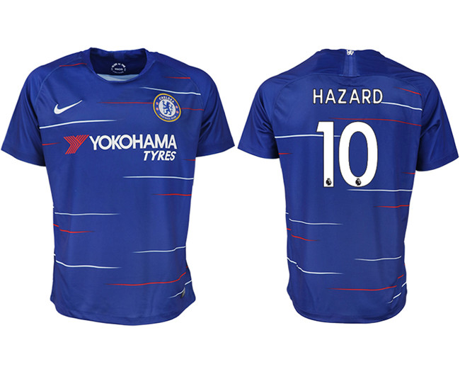 2019 19 Chelsea FC 10 HAZARD Home Thailand Soccer Jersey