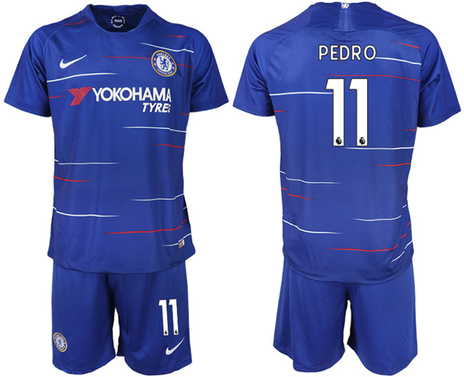 2019 19 Chelsea FC 11 PEDRO Home Soccer Jersey