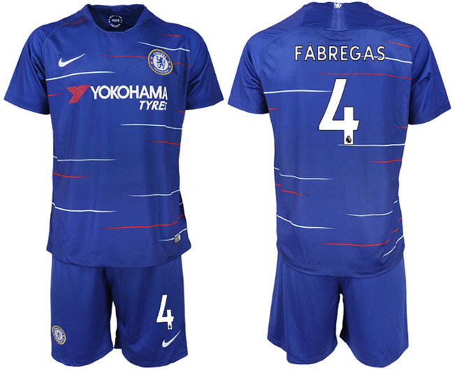 2019 19 Chelsea FC 4 FABREGAS Home Soccer Jersey