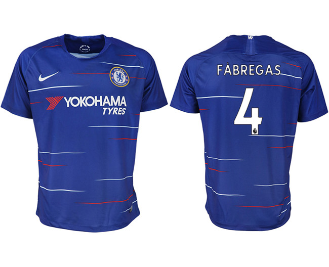 2019 19 Chelsea FC 4 FABREGAS Home Thailand Soccer Jersey