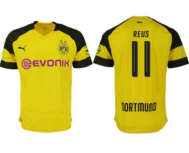 2019 19 Dortmund 11 REUS Home Thailand Soccer Jersey