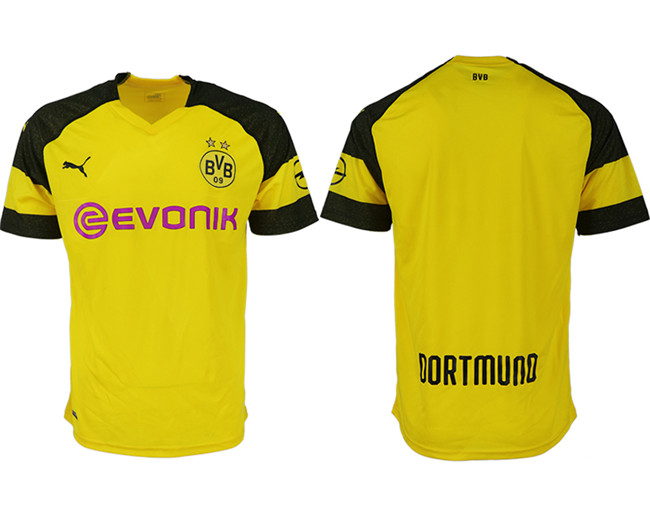 2019 19 Dortmund Home Thailand Soccer Jersey