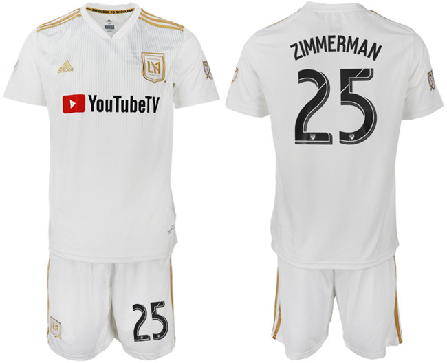 2019 19 Los Angeles FC 25 ZIMMERMAN Away Soccer Jersey