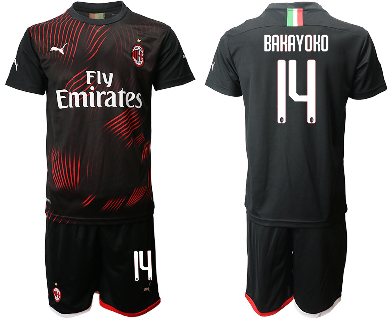 2019 20 AC Milan 14 BAKAYOKO Third Away Soccer Jersey