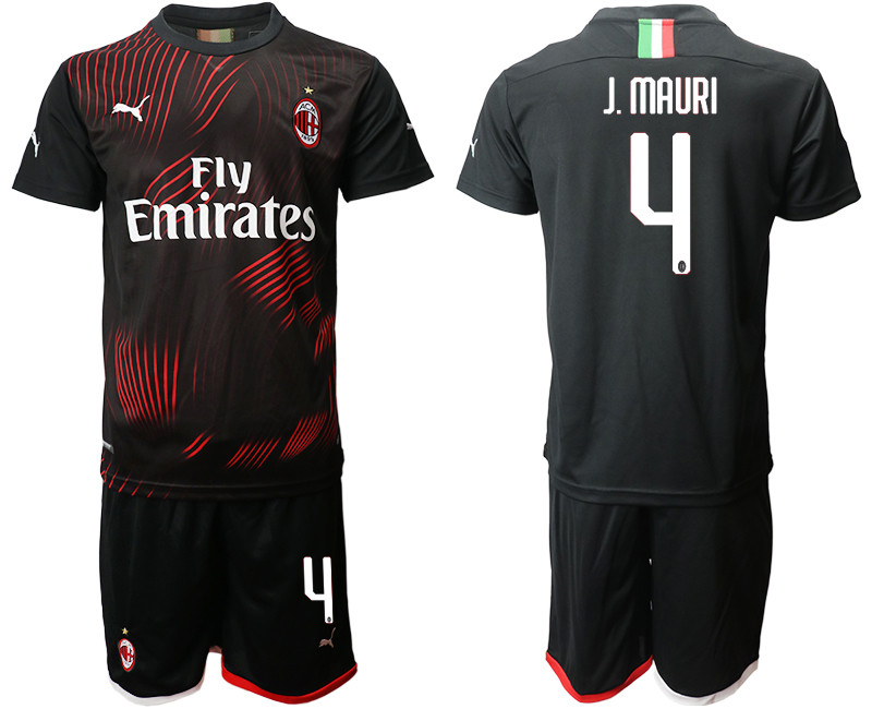 2019 20 AC Milan 4 J.MAURI Third Away Soccer Jersey