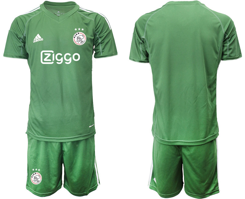 2019 20 Ajax Army Green Goalkeepe Soccer Jersey
